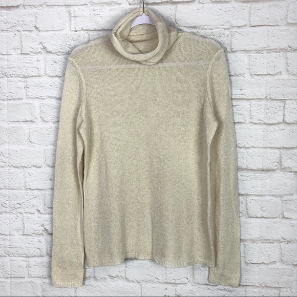 Banana Republic Sweaters - Banana Republic Cream Cowl Turtleneck Sweater S